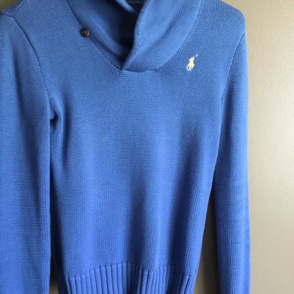 Aqua blue Polo women sweater